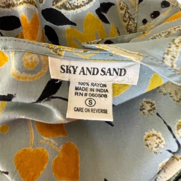 Sky and Sand Women's Floral Flutter Sleeve Dress Size S Multicolor - Picture 5 of 8